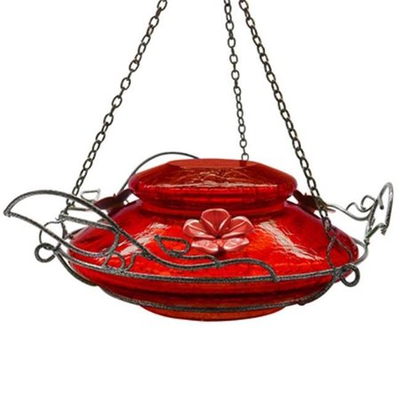 PETPRIDE MHF4 Red Crackled Jewel Hummingbird Feeder PE136135